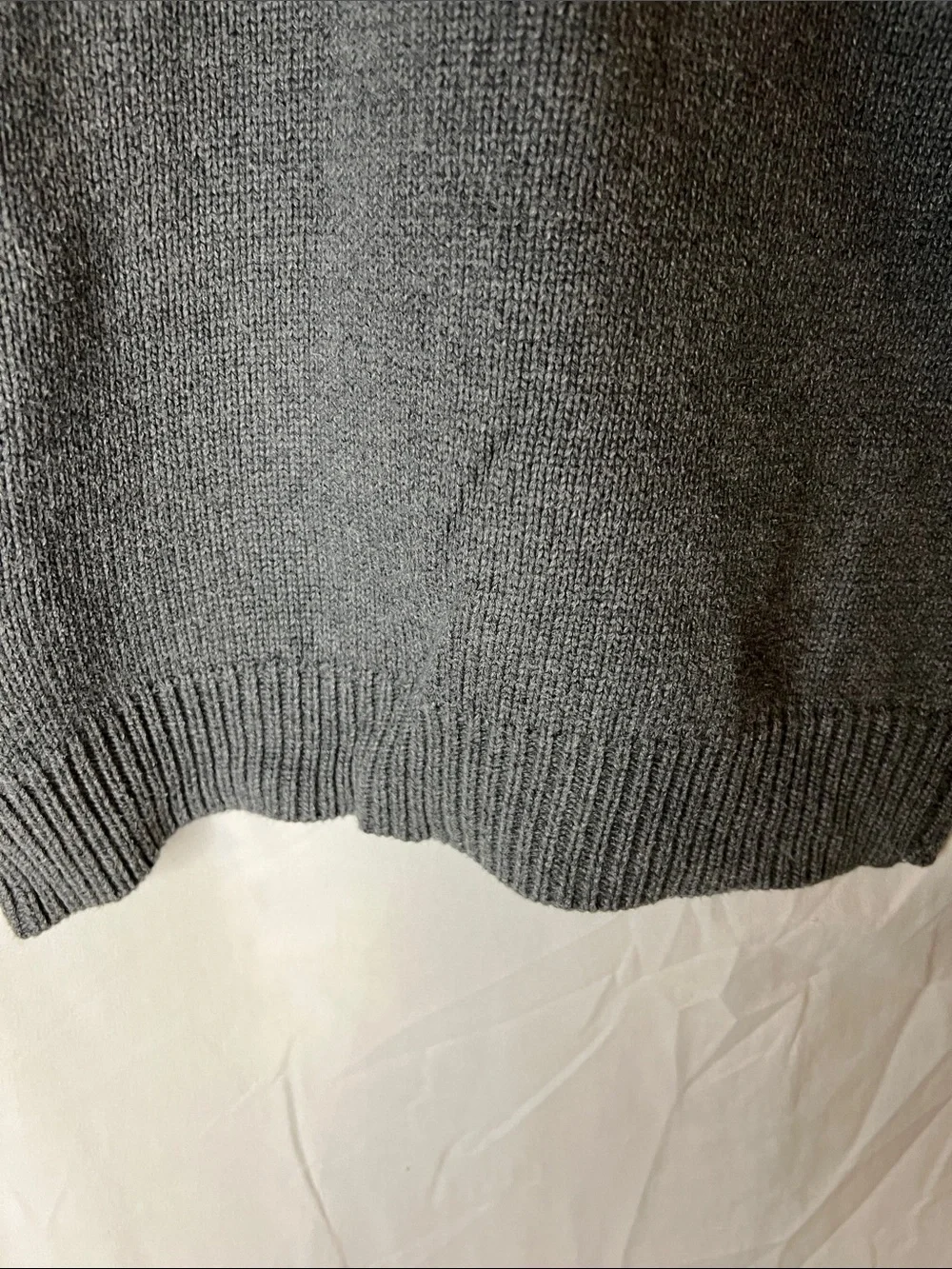 Ralph Lauren Gray Half-Zip Mock Neck Sweater with Polo Logo Size M (8-10)